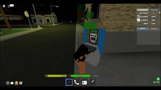 How to break a ATM machine to get money in Da Hood!