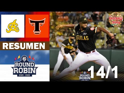 Summary: Águilas Cibaeñas vs. Toros del Este Round Robin (1/14/2026)