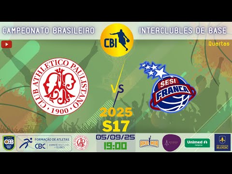 Paulistano (SP) X Franca (SP) - CBI U17 2025 - Quartas - Basquete Masculino