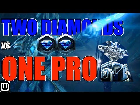 Starcraft 2 Pros vs Joes | Two Diamond Players vs Cham (Protoss)