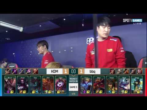 Highlights  LCK Spring 2017 KDM vs BBQ Week 10 Day 1