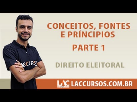 Aula 01/23 - Concurso TRE SP 2016 - Conceitos, Fontes e Princípios Parte 1 - Direito Eleitoral