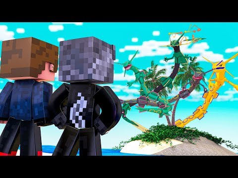 Minecraft : Pokemon Alola #6 - PRIMAL RAYQUAZA DOURADO APARECEU