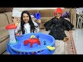 شفا منعت جدتها من النوم بالعابها !! shfa pretend play with grandmother