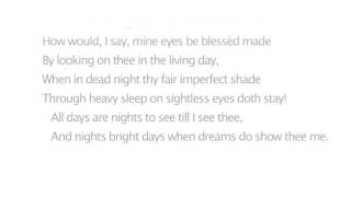 043 Shakespeare's Sonnets: XLIII – When Most I Wink Then Do Mine Eyes Best See