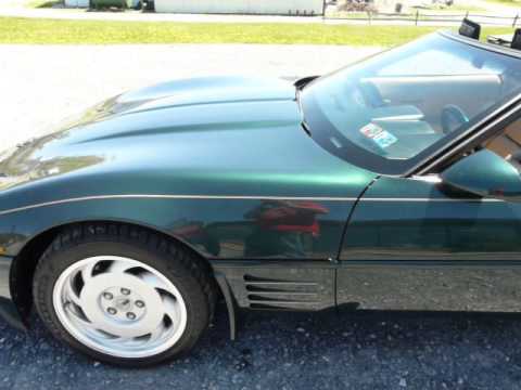 1992 Polo Green Corvette T Top Tan Int Video