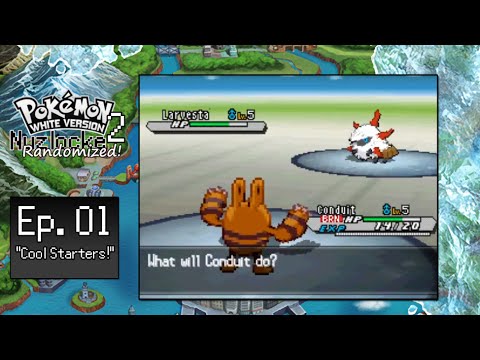 Pokemon White 2 Nuzlocke Randomized w/ Sparky Ep01 "Cool Starters!"