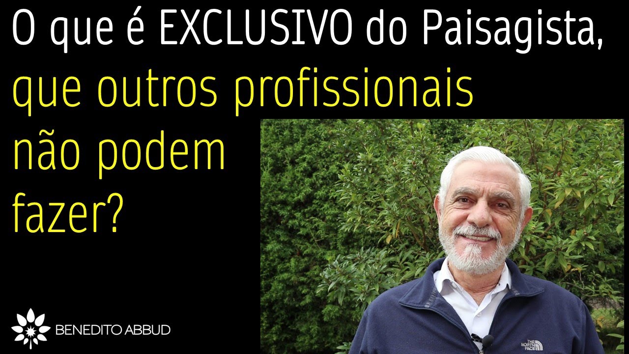 O QUE É EXCLUSIVO DO PAISAGISTA , QUE OUTROS PROFISSIONAIS NÃO PODEM FAZER?