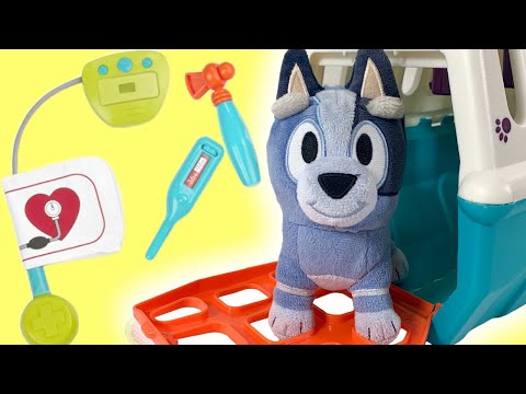 NEW BLUEY! Baby Socks goes to the Doc/Vet!! Pretend Play!!