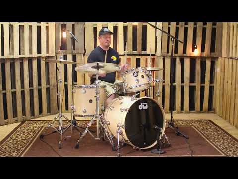 DW Santa Monica Natural Satin Oil Drum Set - 22, 12, 16
