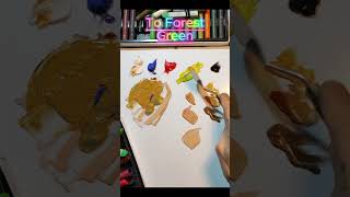 Color Mixing | One Spot | Desert to Forest #shorts #viral #drawing