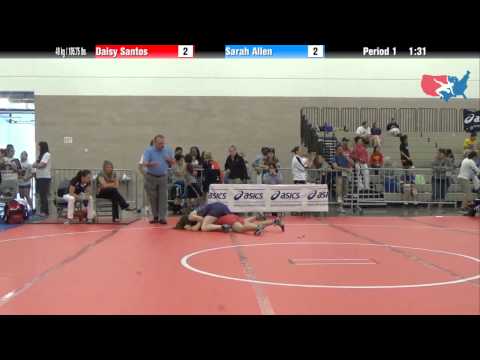 FILA Junior 48 kg / 105.75 lbs. - Daisy Santos vs. Sarah Allen