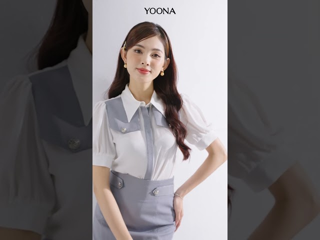 NH13F136- Bộ twill silk phối lụa