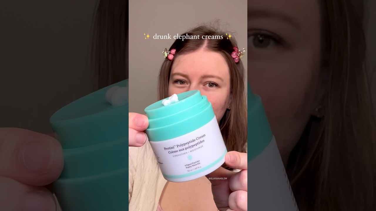 choosing drunk elephant cream 🐘 #DrunkElephant #Skincare #SkincareRoutine #HydratedSkin #Protini