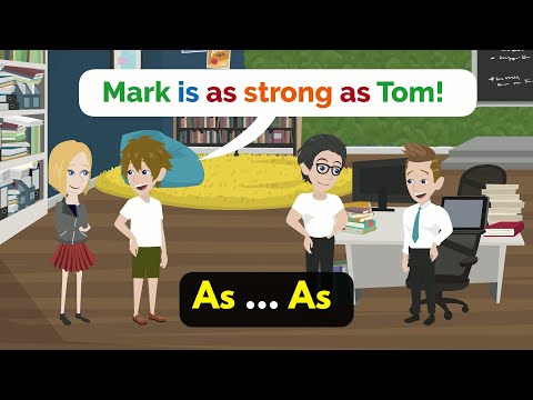 As... As | English Grammar (Comparisons)| AS + ADJECTIVE + AS English Speaking