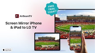 Improved: Screen Mirroring iPhone or iPad to LG TV (Wirelessly) | Receiver App | AirBeamTV