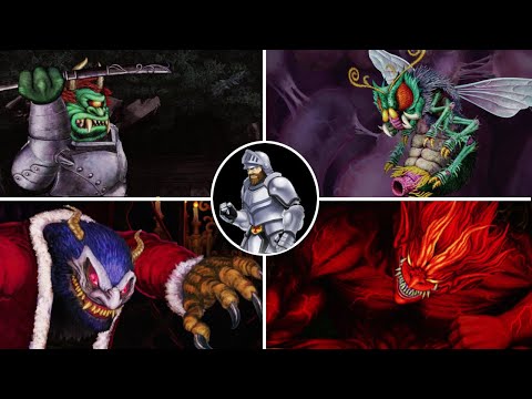 Ghosts n' Goblins Resurrection - ALL BOSSES/BOSS FIGHTS (No Damage) + Ending (Legendary)
