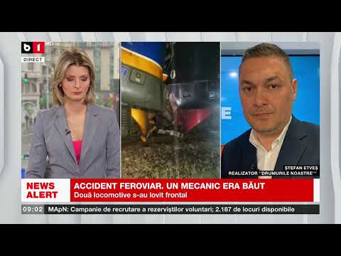 ACCIDENTUL FEROVIAR: UN MECANIC ERA BĂUT_Știri B1_17 mai 2023