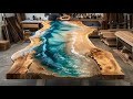 The Crazy Process Of Containing The Ocean In A Dead Tree Korea Resin Table