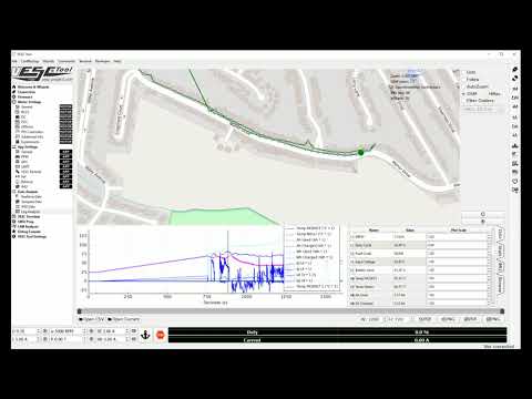 Demo of GPS/Data Logging w/ VESC Bluetooth Module for DIY Electric Skateboards!