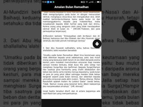 Amalan Yang baik untuk diamalkan Dibulan Ramadhan! Video