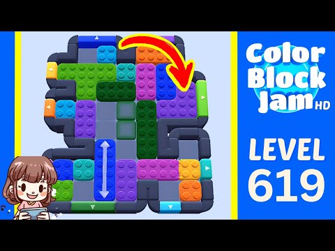 Color Block Jam Level 619 Solution Walkthrough