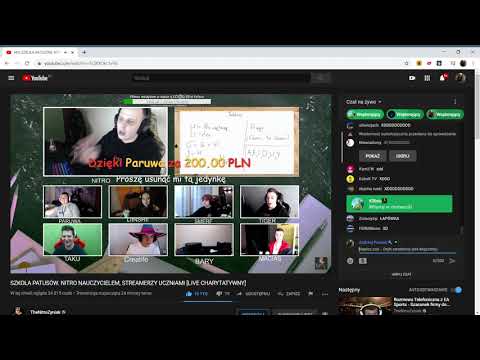 🏫SZKOŁA PATUSÓW  NITRO NAUCZYCIELEM, STREAMERZY UCZNIAMI LIVE CHARYTATYWNY #TheNitroZyniak CZ.1🏫