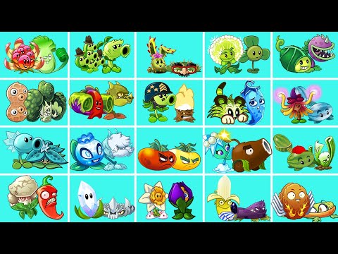 Tournament Team Tiger Grass & Chilly Pepper Plant Vs 19 Best Team Plant - PvZ 2 Team 02 Plant