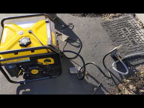 Champion 200914 generator running on natural gas