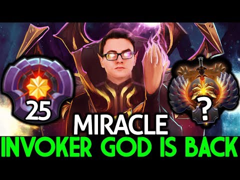 MIRACLE [Invoker] When The God is Back Destroy Pub Game 7.24 Dota 2