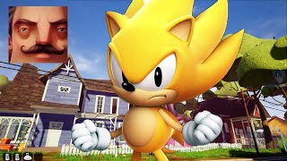 Hello Neighbor - My New Neighbor Sonic Super Act 3 Gameplay Walkthrough