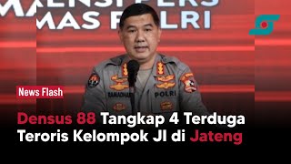 Densus 88 Tangkap 4 Terduga Teroris Kelompok JI di Jateng | Opsi.id