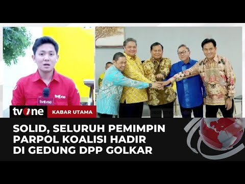 Seluruh Pemimpin Partai Koalisi Indonesia Maju Hadiri Silaturahmi di DPP Golkar | Kabar Utama tvOne