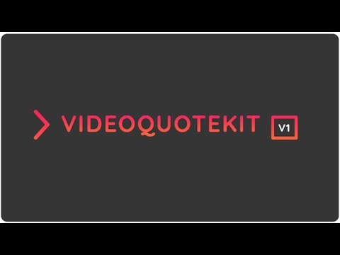 Video Quote Kit V1 Review Demo Bonus - Create Unlimited Viral Video Quotes In Minutes Video