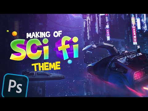 I Created a Sci Fi (CyberPunk) in Photoshop - Photo Manipulation Speed Art