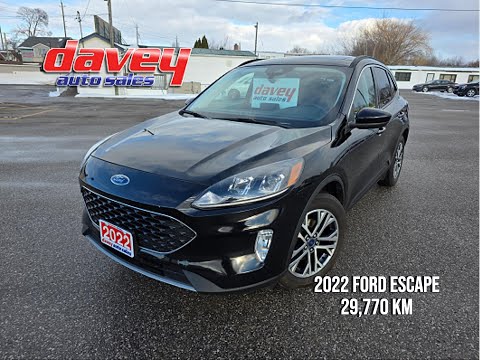 2022 Ford Escape SEL FWD for sale at Davey Auto Sales Oshawa South in Oshawa, ON