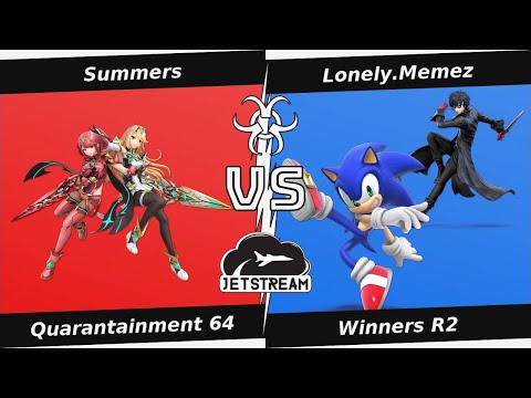 Quarantainment 64 Winners R2 - Summers (Pyra) Vs Lonely.Memez (Sonic) - SSBU