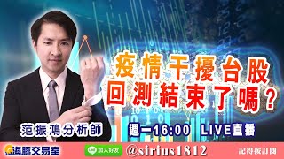 【海豚交易室】#范振鴻 0110，疫情干擾台股 回測結束了嗎？ 週一16:00 LIVE直播 (圖)