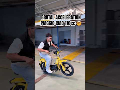 Piaggio ciao 110cc BRUTAL ACCELERATION 🤯 #piaggio #ciao #asmr
