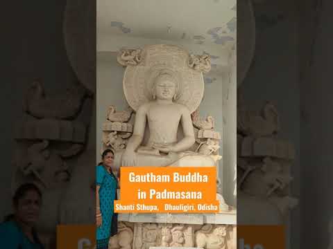 Gautham Buddha in Padmasana at Shanti Sthupa, Dhauligiri, Odisha # Shorts