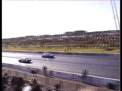 Quickest Side-by-side Pro Stock Race in Europe - Santa Pod European Finals 2012
