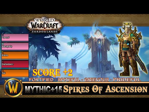 Spires Of Ascension Mythic 15 Fortified Spiteful Grievous Prideful Prot Paladin Shadowlands