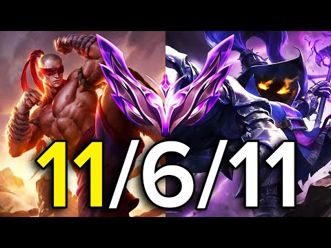 Challenger Lee Sin Mid vs Veigar Full Game POV S14