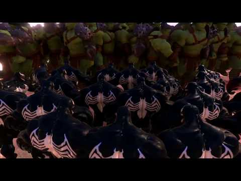 Hulk vs Venom - 100 Hulk vs 3000 Venom