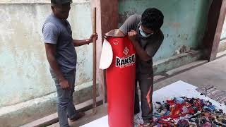 How to fill the Boxing punching bag in Tamil