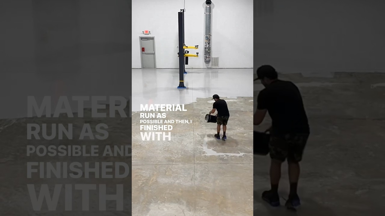 Epoxy Floor in my new Shop! ARMORPOXY #epoxy #diy #diycrafts