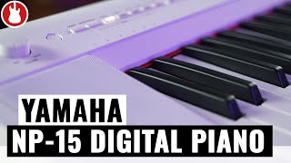 Video thumbnail for Yamaha NP-15 - Digital Piano im schlanken Keyboard-Format by MUSIC STORE Products