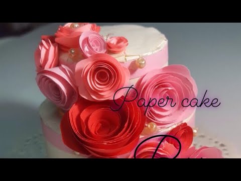How to make Paper Cake| Tutorial| Easy |