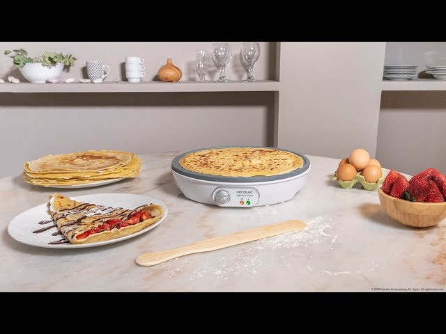 Crepeira Cecotec Fun Crepestone 1000W Placa 30,5cm Revestimento RockStone video