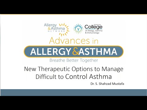 New Therapeutic Options to Manage Difficult to Control Asthma